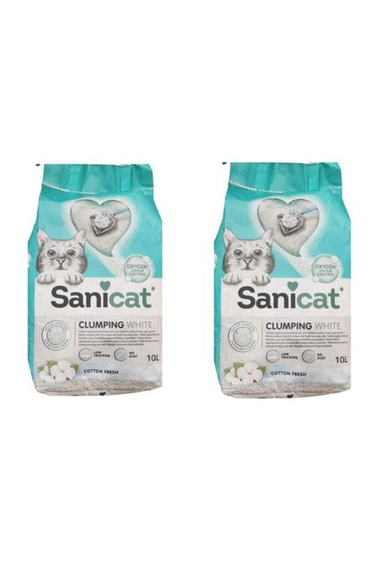 Clumping White Cotton Fresh Topaklanan Kedi Kumu 2 X 10lt