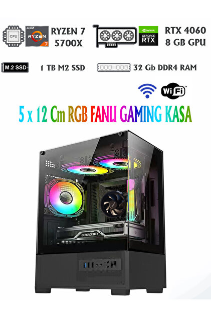 RAMTECH BİLGİSAYAR Suppley Mini Ryzen 7 5700x / Rtx 4060 8Gb
