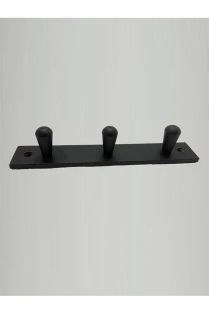 Glare Conical Self Adhesive and Screw Mounted Hanger Triple Matte Black