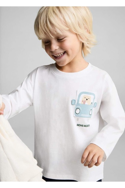 T-Shirt Cotton with Embossed