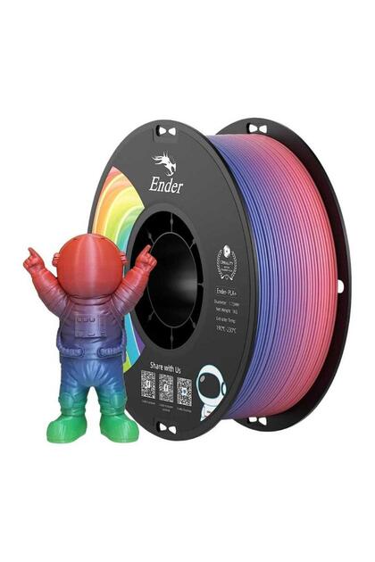 Ender PLA+ Filament Rainbow 1.75mm 1kg