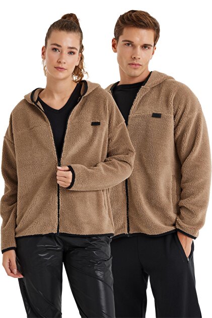 Blackspade Unisex Kapüşonlu Flash Termal Polar Vizon Sweatshirt