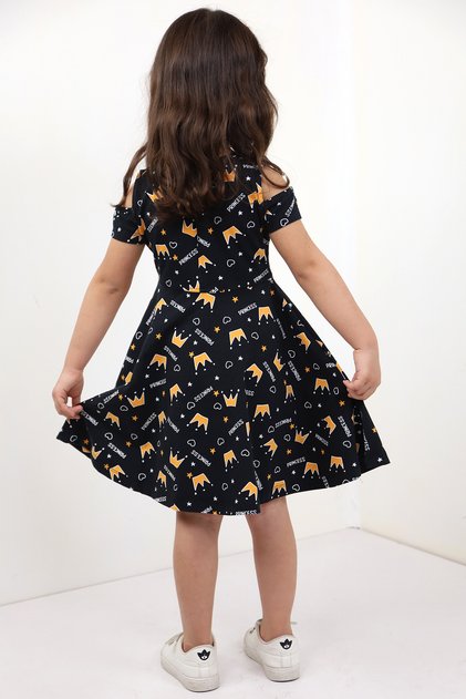 Girl's Complete Printed Dress