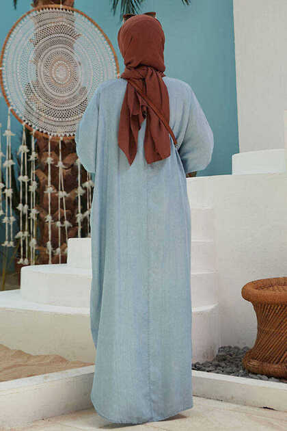 Neways 6571-Denim Abaya Mavi - Fiyatı, Yorumları
