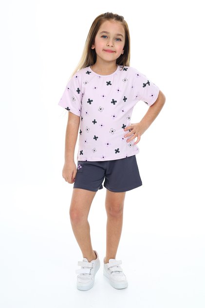 Girl's Garni Complete Floral Print Shorts Set