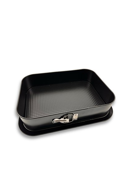 Classic Dikdörtgen Kelepçeli Kek Kalıbı 34x24-Karbon çelik, yapışmaz yüzey