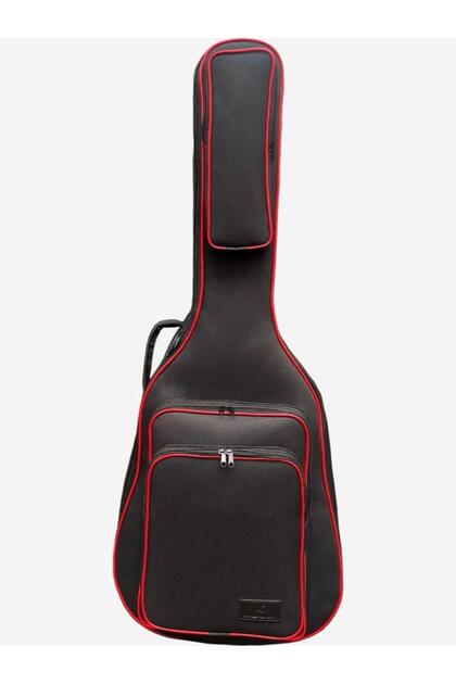 Classic Guitar Bag - Waterproof Linen, Black and Red Wick, Case and Thick Design