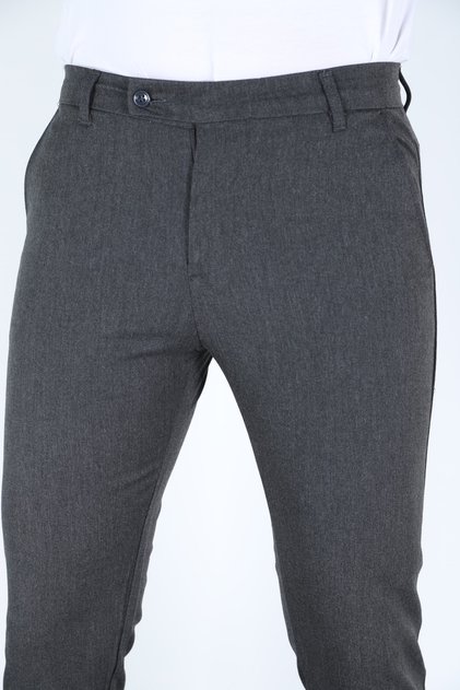 Baggy Çift Pileli ANTRASİT Renk Beli Lastikli Kaliteli Rahat Kesim Klasik Bol Paça Baggy Pantolon