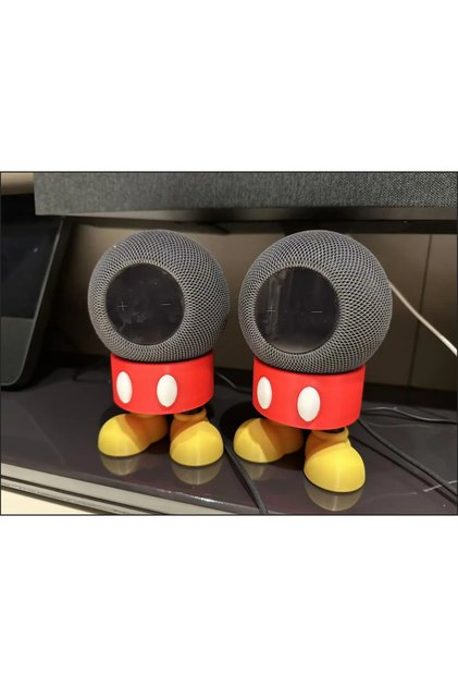 Mickey görünümlü Homepod Mini için Stand Plastik