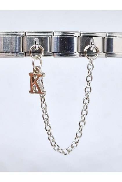 سحر سوار الإيطالي مع سلسلة حرف K 1PCS