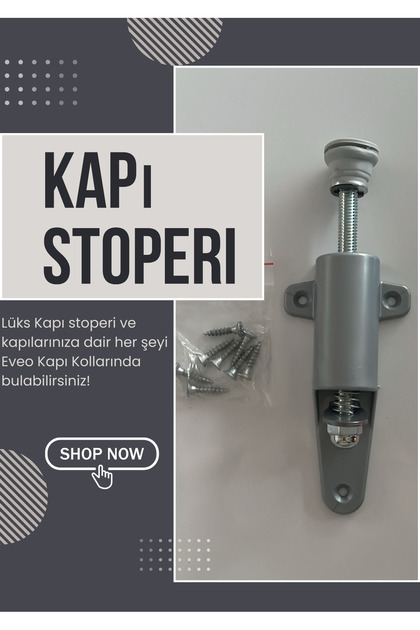 Basmalı Kapı Stoperi Şık ve Kullanışlı Stoper + Vida