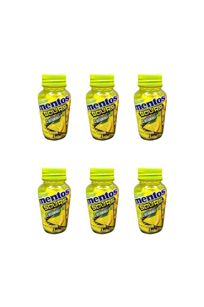 Sours Lemon Flavored Vitamin C Tablet Candy 49 g X 6 Pieces