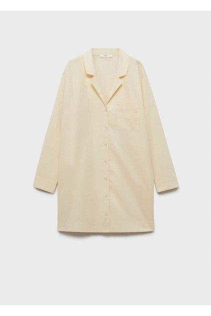 Garnment Washed Cotton Nightgown