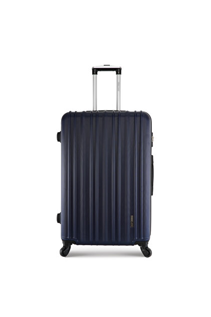 Cabin Size ABS Hardside Spinner Luggage Trolley 20 Inch Navy