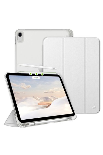 iPad Air 13inç M4/M3/M2 Uyumlu Kılıf Flip Cover Kalem Bölmeli Pc Case 2026-2024 Gri