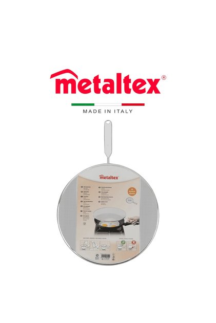 Splatter Screen – 29cm Aluminium, Finely Perforated, with Wire Handle and Plastic Insert