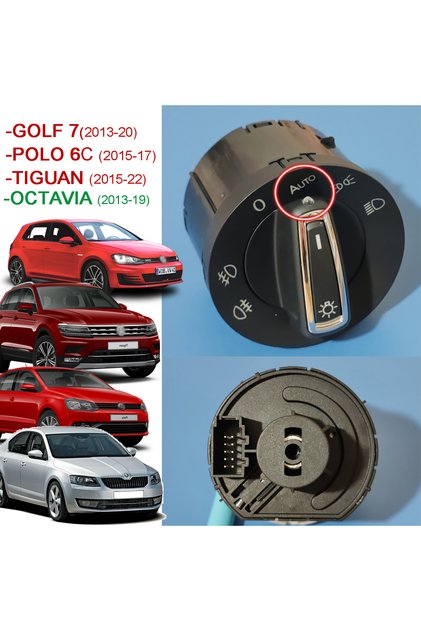 Golf 7 Otomatik Yanan Far Dönüşümü - Golf 7 Işık Sensörlü Far Anahtarı