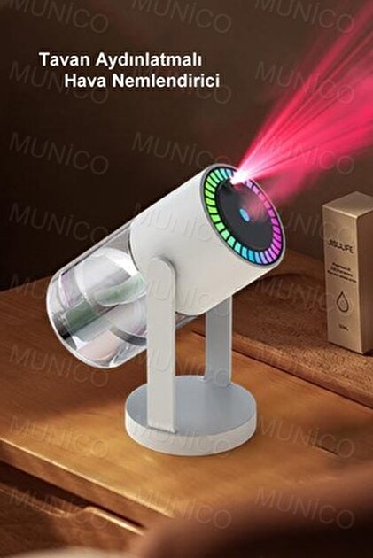 Mioji Mio AH8 Taşınabilir RGB 280ml Hava Nemlendirici - Beyaz