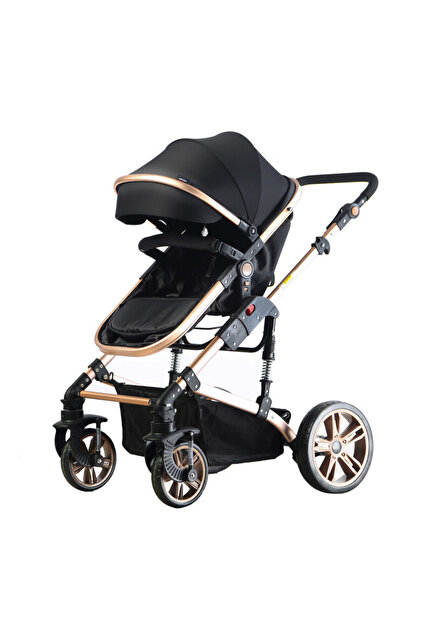 Teknum 3 in 1 Pram stroller-Black