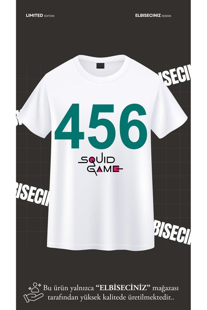 SQUID GAME NO:456 Tricou/Haracă unisex cu imprimeu
