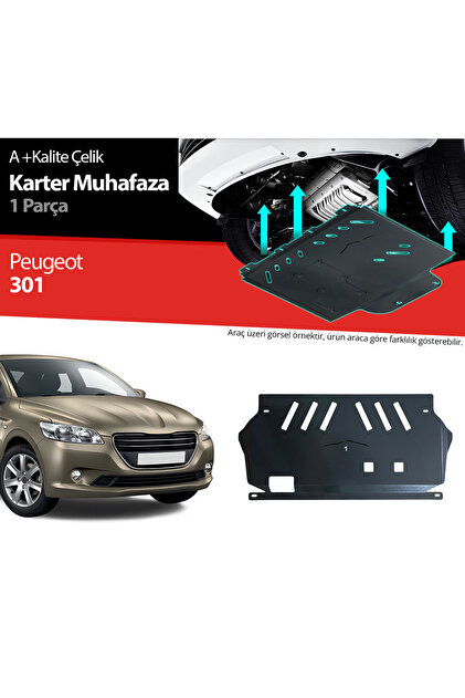 Tunax Peugeot 301 Çelik Karter Muhafaza Koruma 2012 2013 2014 2015