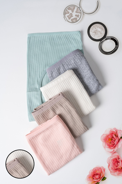 Women's 5-Pack Ribbed Cotton Briefs