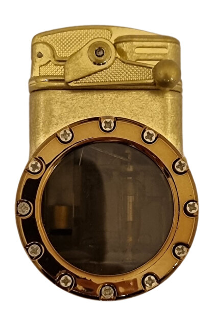 Gold Çift Torch Pürmüz Metal Puro Çakmağı - TR8064