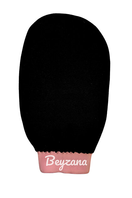 Black Color Ecru Bath Shower Scrubbing Glove 100% Floss Silk Premium Women and Men