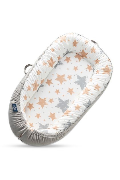 Soft Breathable Fiberfill Newborn Lounger Bed - Galaxy Grey
