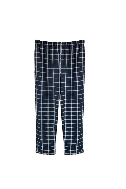 Men's Black Cotton High Quality Comfortable Pajama Bottoms