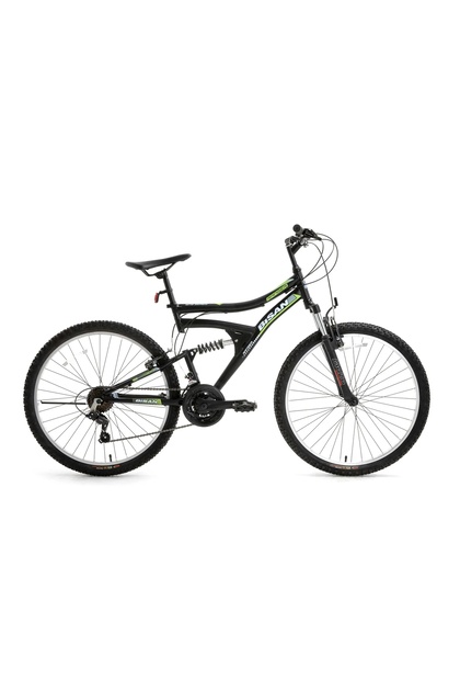 Ranger 42cm kadro 26" jant Çift amortisör Mat Siyah/Yeşil Dağ bisikleti