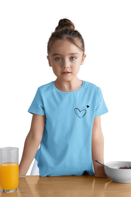 Children's Crew Neck Printed Short Sleeve T-Shirt