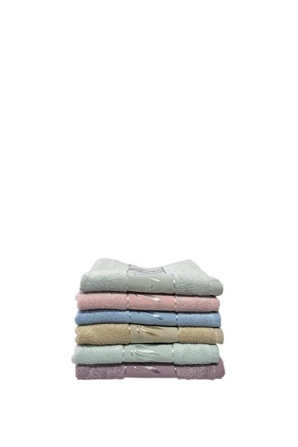 Bambu 6'lı Jakarlı 50x90 Elyüz Havlu 260