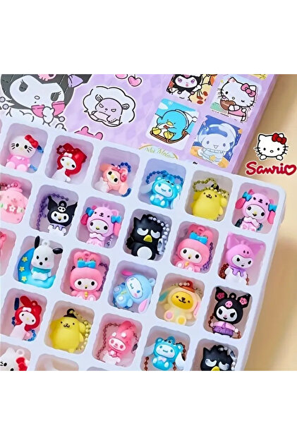BABUN 40 Adet Sanrio Kuromi Minik Bebek Kör Kutu Figür Oyuncak