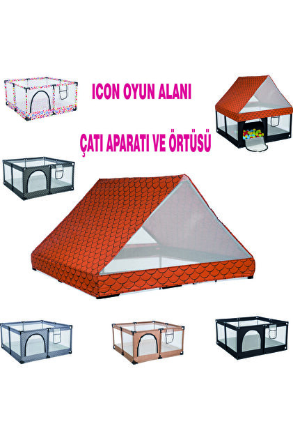 LİA BEBEK OYUN ALANI ÇATI AKSESUARI 120X120 EBATI