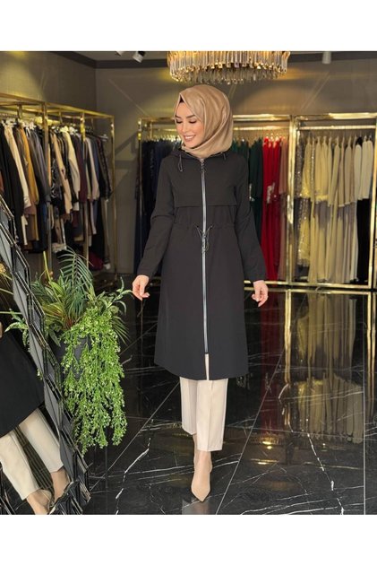 ARMINE 25YT516 معطف خندق ملون للموسم الجديد لعام 2025 مع سحاب