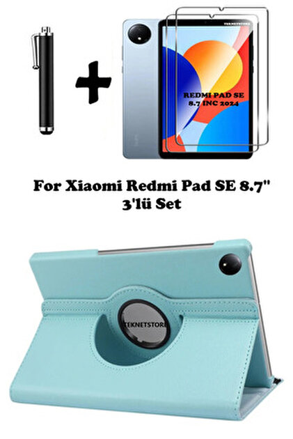 TEKNETSTORE Xiaomi Redmi Pad Se 8.7 Inç Tablet Uyumlu Uyku Modlu