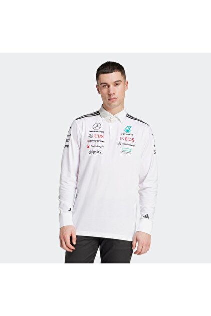 adidas Mercedes AMG Petronas Formula One Team Erkek Beyaz Polo