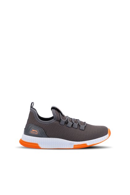 ABENA I Sneaker Unisex Kids Shoes Dark Grey/Orange