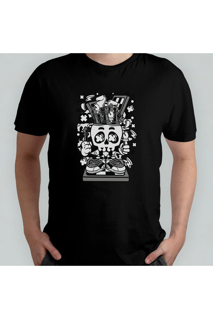 Chess Mad Chess - 100% Cotton Crew Neck Master Grandmaster T-Shirt Model 1