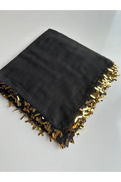 1 piece of handmade embroidered tulle handkerchief, 100x100 cm