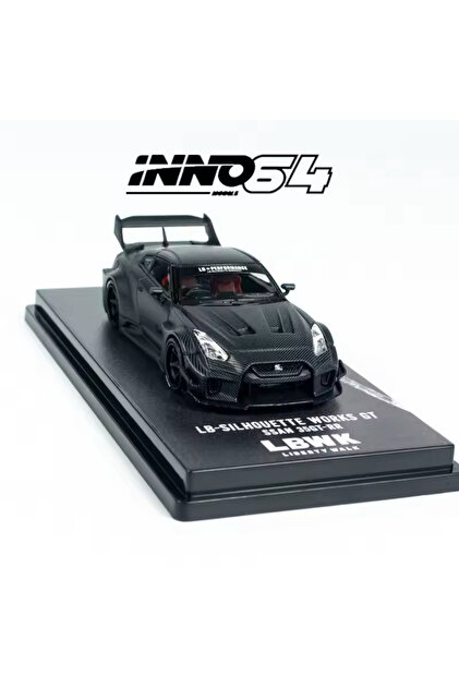 LB Works Nissan GT-R Black 1/64 ミニカー LB Works Nissan GT-R