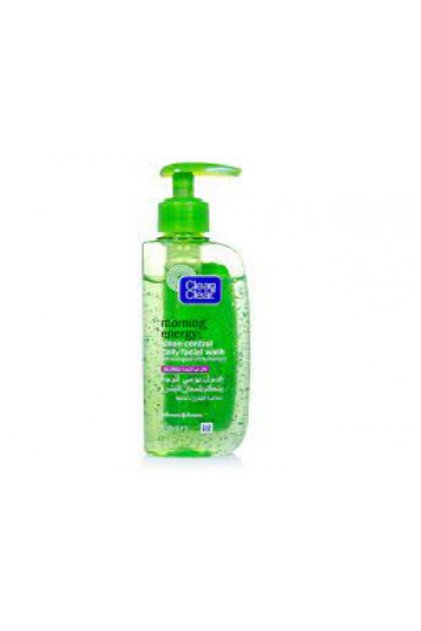 غسول الوجه اليومي للتحكم في اللمعان من CLEAN&CLEAR MORNING ENERGY 150 مل (أخضر)