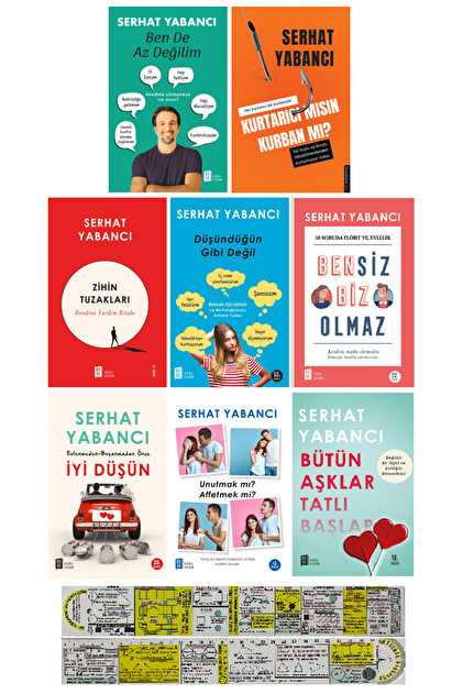 Mona Kitap Serhat Yabancı 8 Kitap Set - Ben De Az Değilim + Mat