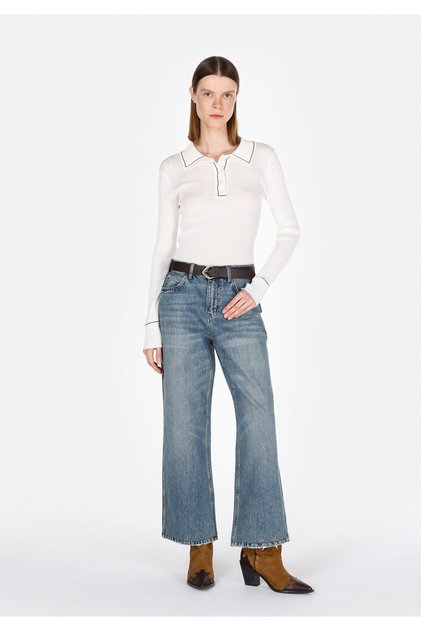 970 Berry Regular Fit Women's Blue Jean Trousers