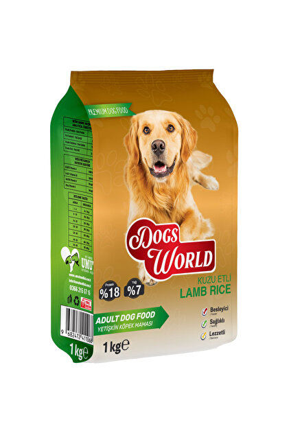 DOGS WORLD Kuzu Etli Kaliteli Yetişkin Köpek Maması 1 Kg. - Fiyatı