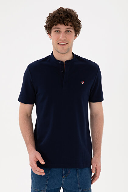 U.S. Polo Assn. Erkek Lacivert Basic Tişört 50284637-VR033