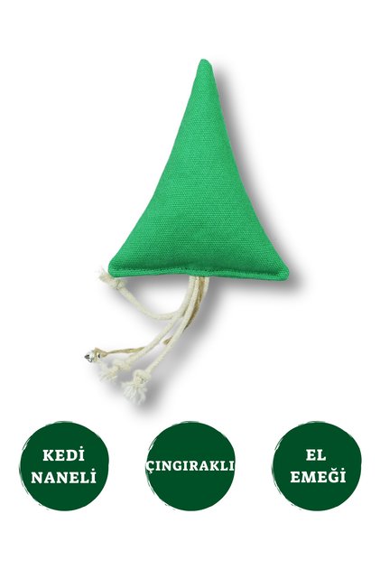 Pine Tree Cat Toy - with Catnip, Rattles, and Cotton