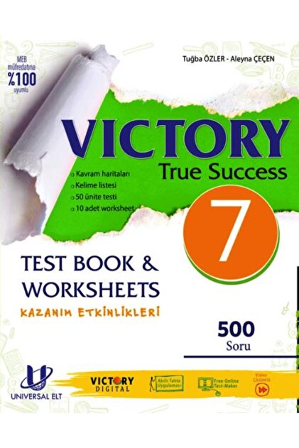 UNIVERSAL ELT 7.sınıf Vıctory True Success Test Book Ve Worksheets