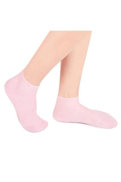 Aveo 2Pcs Silicone Gel Heel Moisturizing Socks Foot Care Cracking Protective Cream Sock